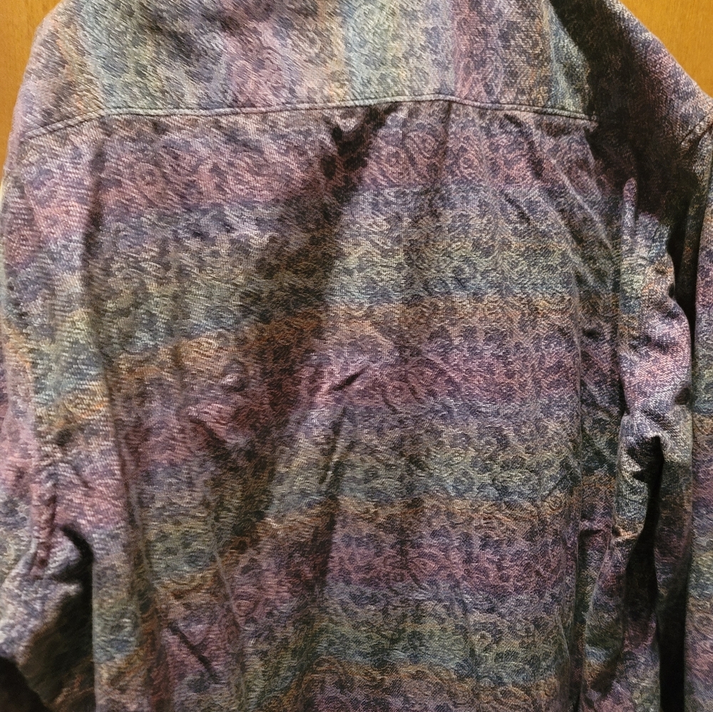 Robert Graham mens xl multi color long sleeve button-down shirt - Picture 7 of 9